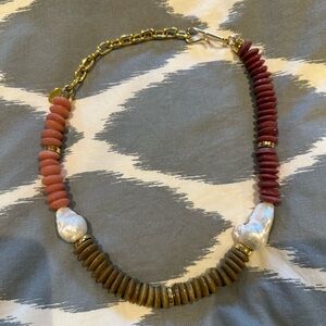 Lizzie Fortunato Tavira Necklace in Lichen, New/Never Worn!